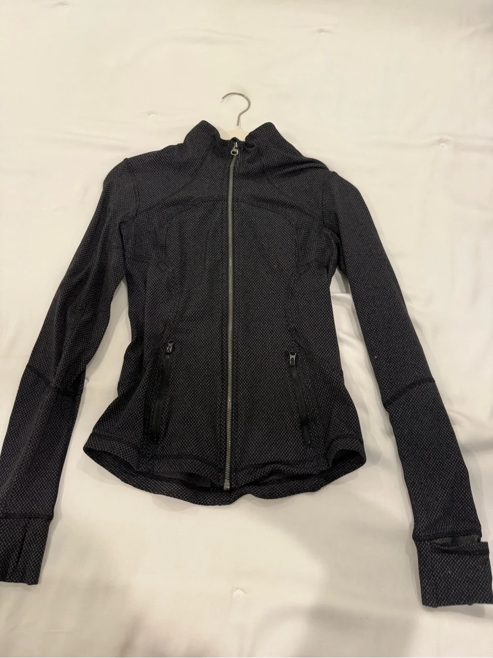 Black Patterned Lululemon Jacket